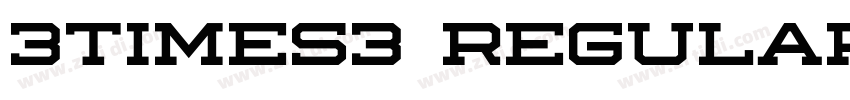 3times3 Regular字体转换 3times3 Regular字体转换